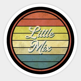 vintage vibes little mix Sticker